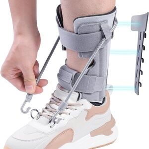 NWOT AFO Foot Drop Brace Splint, Adjustable Drop Foot Ankle Support for Walking